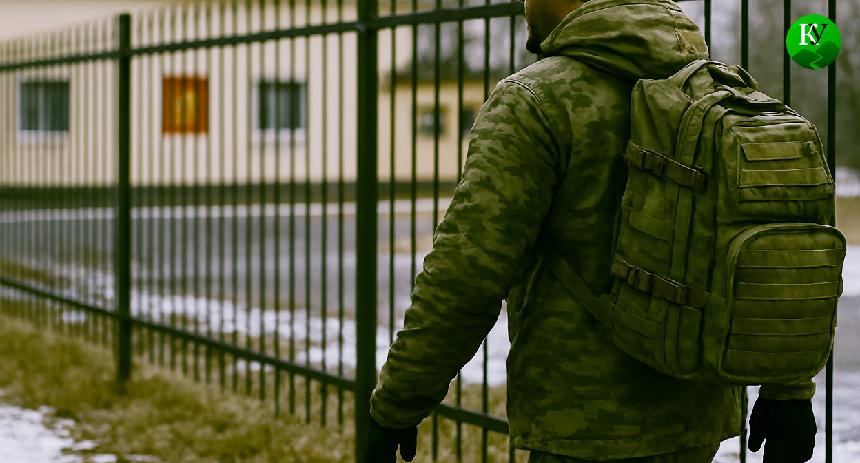 Военный на СВО. Иллюстрация создана «Кавказским узлом» с помощью ИИ в программе Copilot