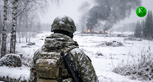 Военнослужащий. Иллюстрация создана "Кавказским узлом" при помощи ИИ в программе Copilot