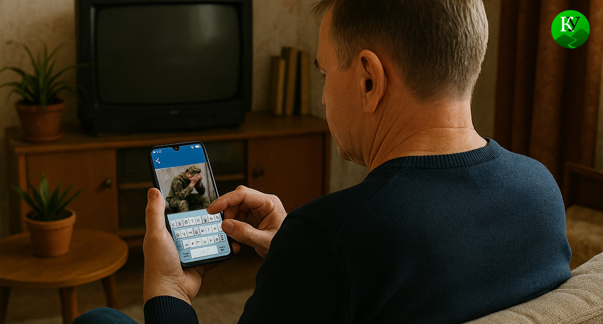 Мужчина комментирует новость о военных. Иллюстрация создана «Кавказским узлом» с помощью ИИ в программе Copilot
Мужчина комментирует новость о военных. Иллюстрация создана «Кавказским узлом» с помощью ИИ в программе Copilot