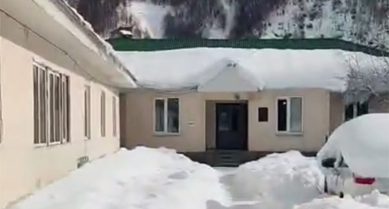 Больница в Цунтинском районе Дагестана. 3 февраля 2026 г. Скриншот видео https://t.me/novoedelo/36859