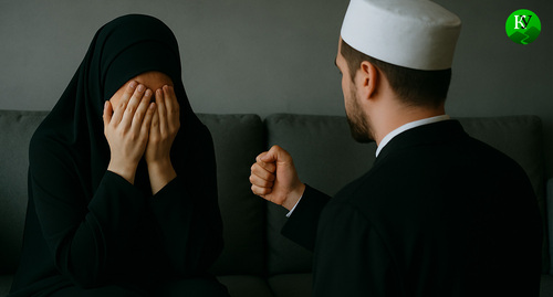 Домашнее насилие. Иллюстрация создана «Кавказским узлом» с помощью ИИ в программе Copilot