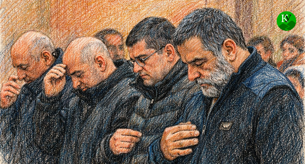 Карабахские лидеры. Иллюстрация создана "Кавказским узлом" при помощи ИИ в программе Copilot