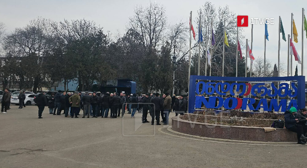Забастовка сотрудников "Руставского азота". Февраль 2026 г. Фото: https://1tv.ge/ https://www.zabastcom.org/events/10176