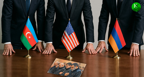 Переговоры по делу карабахских лидеров.Иллюстрация создана «Кавказским узлом» с помощью ИИ в программе Copilot Переговоры по делу карабахских лидеров.Иллюстрация создана «Кавказским узлом» с помощью ИИ в программе Copilot