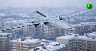 Беспилотник. Иллюстрация создана "Кавказским узлом" при помощи ИИ в программе Copilot