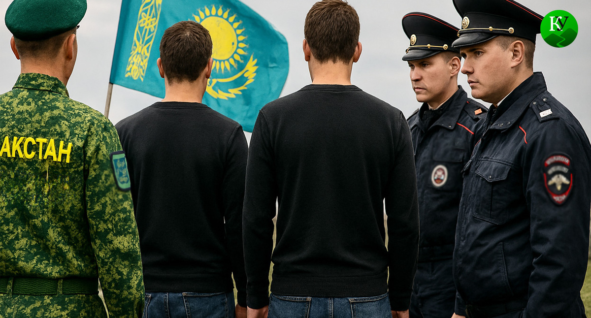 Депортация из Казахстана. Иллюстрация создана «Кавказским узлом» с помощью ИИ в программе Copilot