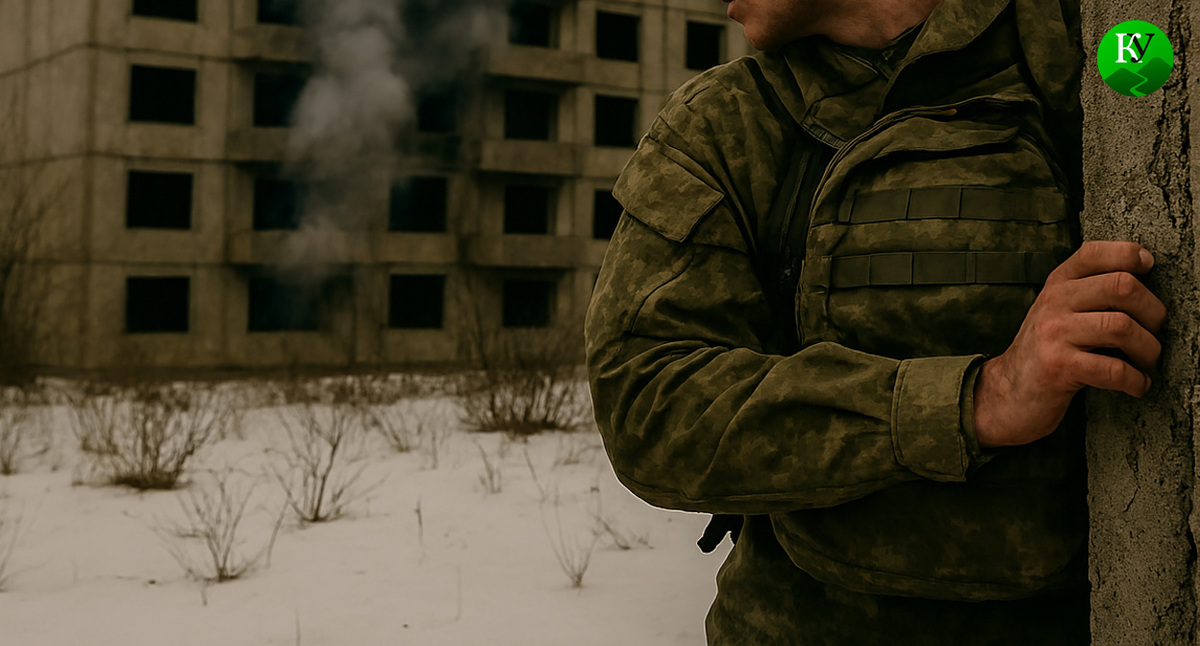 Военный на СВО. Иллюстрация создана «Кавказским узлом» с помощью ИИ в программе Copilot