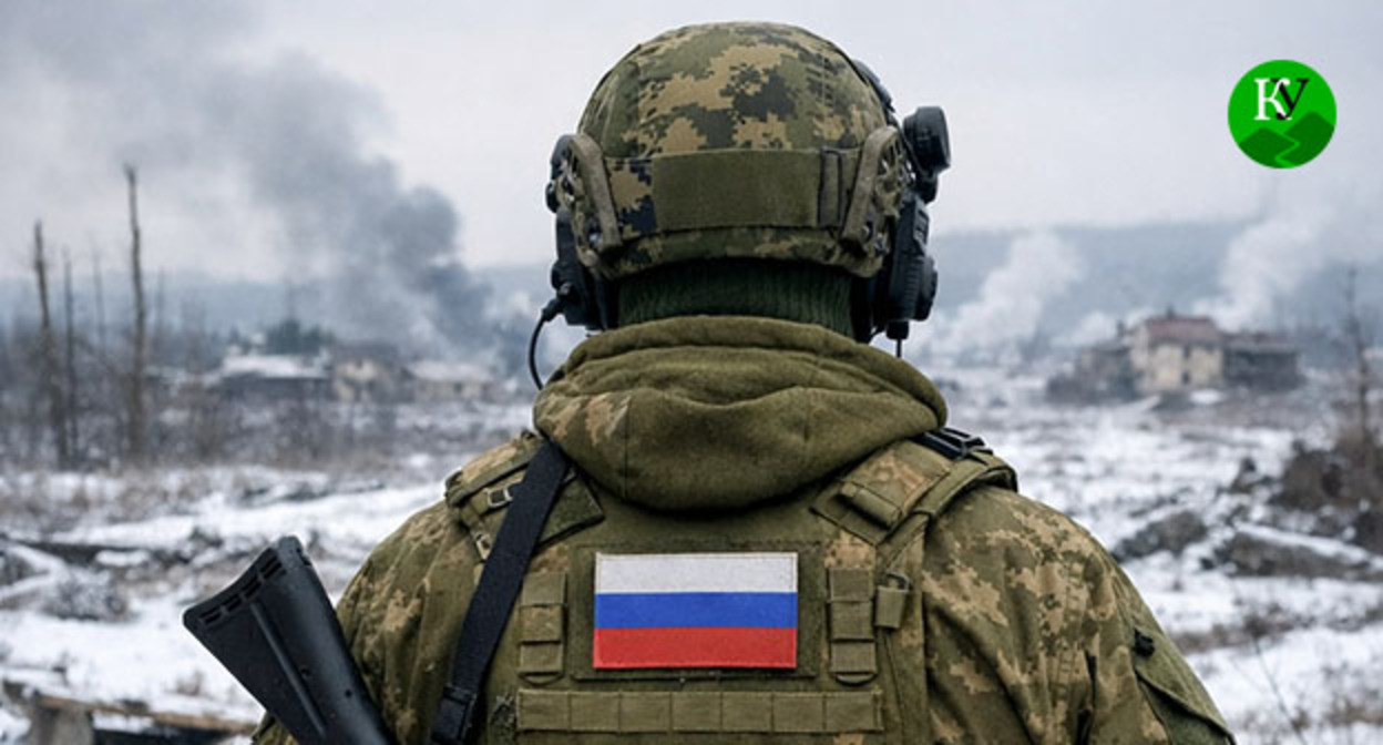 Военнослужащий. Иллюстрация создана "Кавказским узлом" при помощи ИИ в программе Copilot