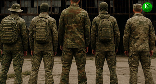 Военные на СВО. Иллюстрация создана «Кавказским узлом» с помощью ИИ в программе Copilot