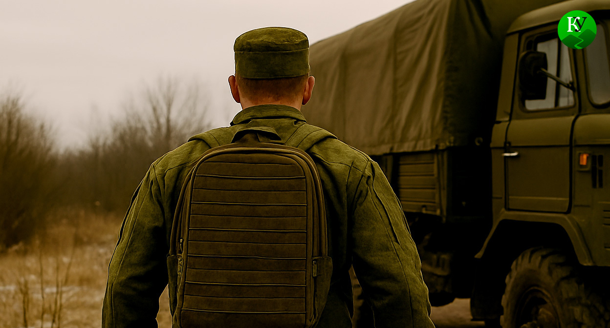 Военный на СВО. Иллюстрация создана «Кавказским узлом» с помощью ИИ в программе Copilot