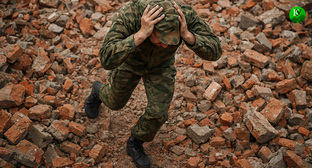 Военный на СВО. Иллюстрация создана «Кавказским узлом» с помощью ИИ в программе Copilot