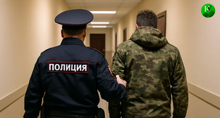 Полицейский и военный. Иллюстрация создана «Кавказским узлом» с помощью ИИ в программе Copilot