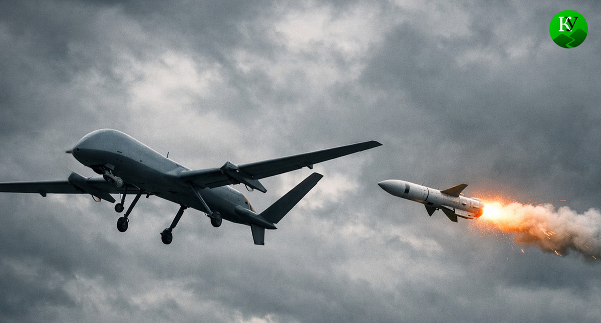 БПЛА и ПВО. Иллюстрация создана «Кавказским узлом» с помощью ИИ в программе Copilot БПЛА и ПВО. Иллюстрация создана «Кавказским узлом» с помощью ИИ в программе Copilot