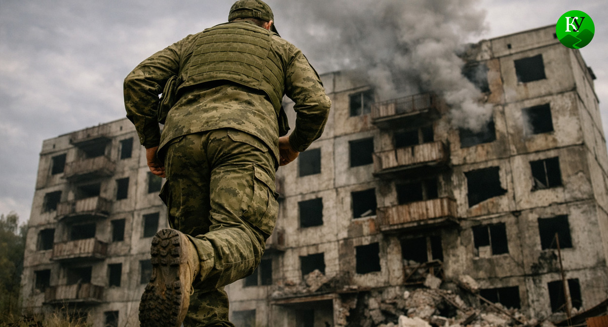 Военный на СВО. Иллюстрация создана «Кавказским узлом» с помощью ИИ в программе Copilot