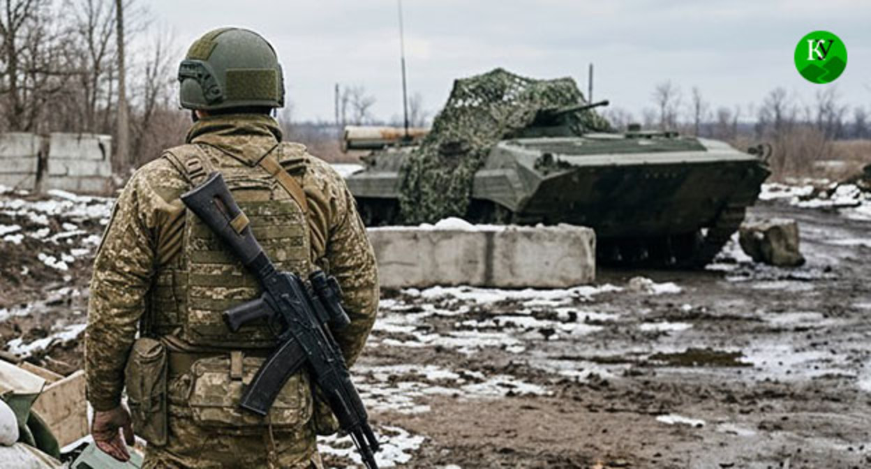 Военнослужащий. Иллюстрация создана "Кавказским узлом" при помощи ИИ в программе Copilot