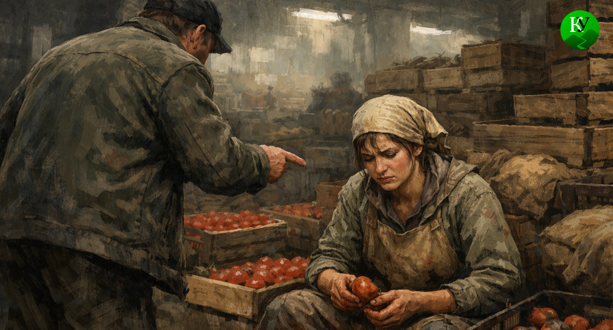 На овощебазе. Иллюстрация создана «Кавказским узлом» с помощью ИИ в программе Copilot На овощебазе. Иллюстрация создана «Кавказским узлом» с помощью ИИ в программе Copilot