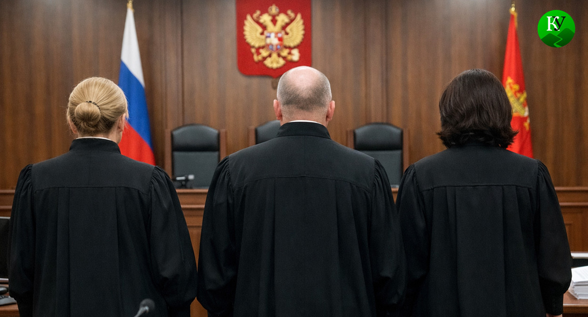 Трое судей. Иллюстрация создана «Кавказским узлом» с помощью ИИ в программе Copilot