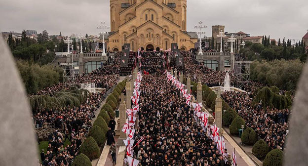 Прощание с католикосом-патриархом Грузии Илии II. Фото: Netgazeti/Photo by Publika https://t.me/Tbilisi_life/45545 Прощание с католикосом-патриархом Грузии Илии II. Фото: Netgazeti/Photo by Publika https://t.me/Tbilisi_life/45545