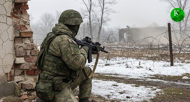 Военнослужащий. Иллюстрация создана "Кавказским узлом" при помощи ИИ в программе Copilot