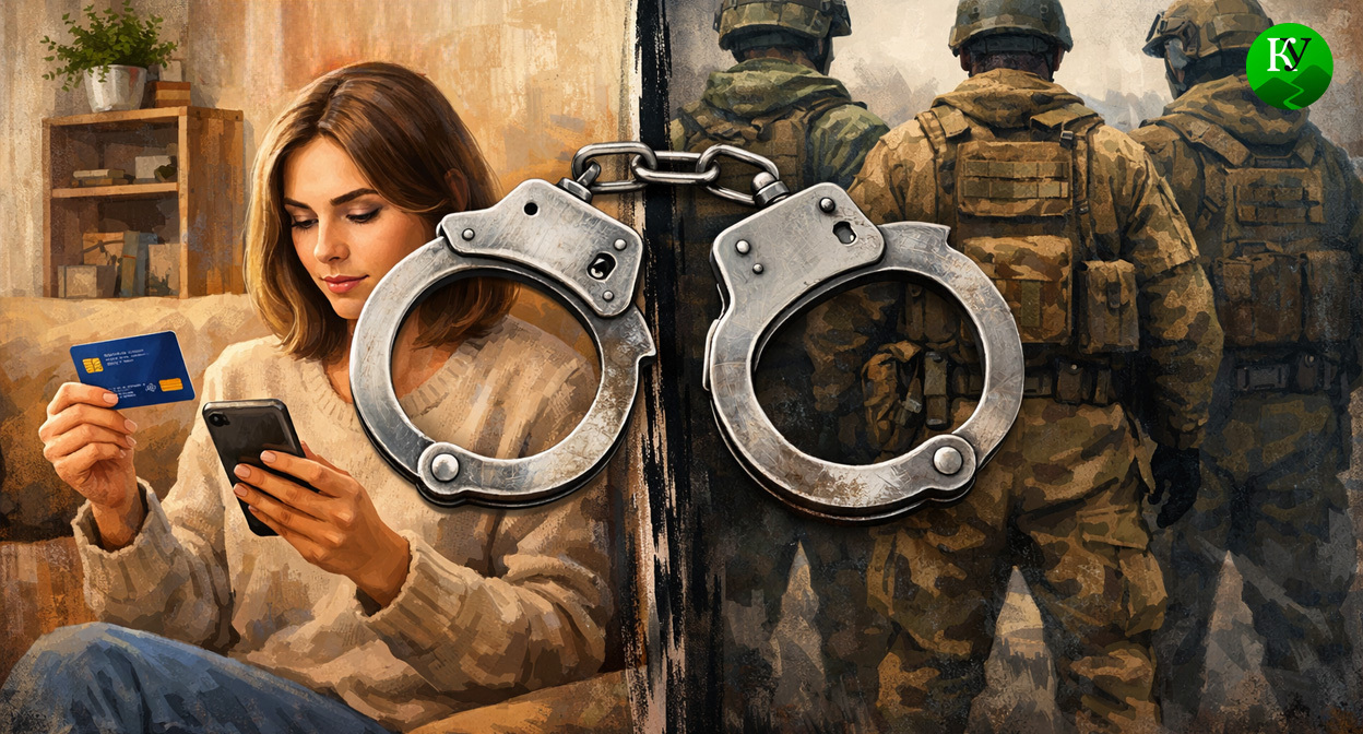 Перевод военным. Иллюстрация создана «Кавказским узлом» с помощью ИИ в программе Copilot