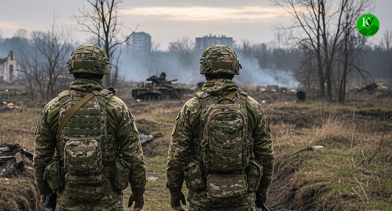 Военнослужащие. Иллюстрация создана "Кавказским узлом" при помощи ИИ в программе Copilot