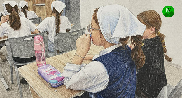 Дети в чеченской школе. Иллюстрация создана "Кавказским узлом" при помощи ИИ в программе Copilot Дети в чеченской школе. Иллюстрация создана "Кавказским узлом" при помощи ИИ в программе Copilot