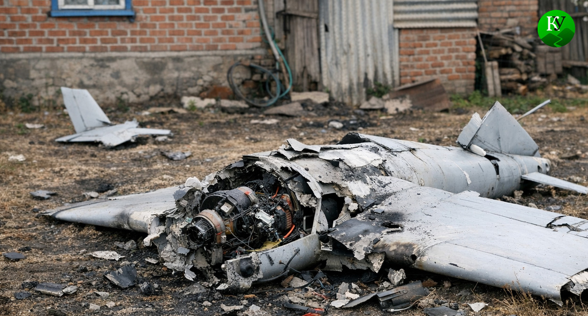 Обломки БПЛА. Иллюстрация создана «Кавказским узлом» с помощью ИИ в программе Copilot Обломки БПЛА. Иллюстрация создана «Кавказским узлом» с помощью ИИ в программе Copilot