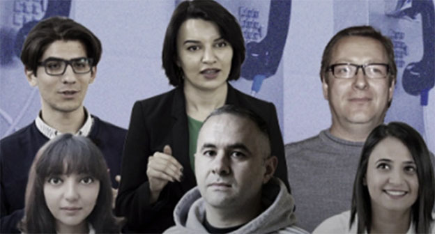 Журналисты Abzas Media. Фото: https://baku.ws/ru/obschestvo/zavershilos-sudebnoe-sledstvie-po-delu-abzas-media Журналисты Abzas Media. Фото: https://baku.ws/ru/obschestvo/zavershilos-sudebnoe-sledstvie-po-delu-abzas-media