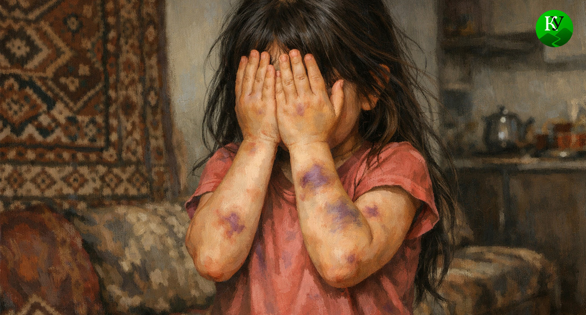 Девочка с синяками. Иллюстрация создана «Кавказским узлом» с помощью ИИ в программе Copilot Девочка с синяками. Иллюстрация создана «Кавказским узлом» с помощью ИИ в программе Copilot