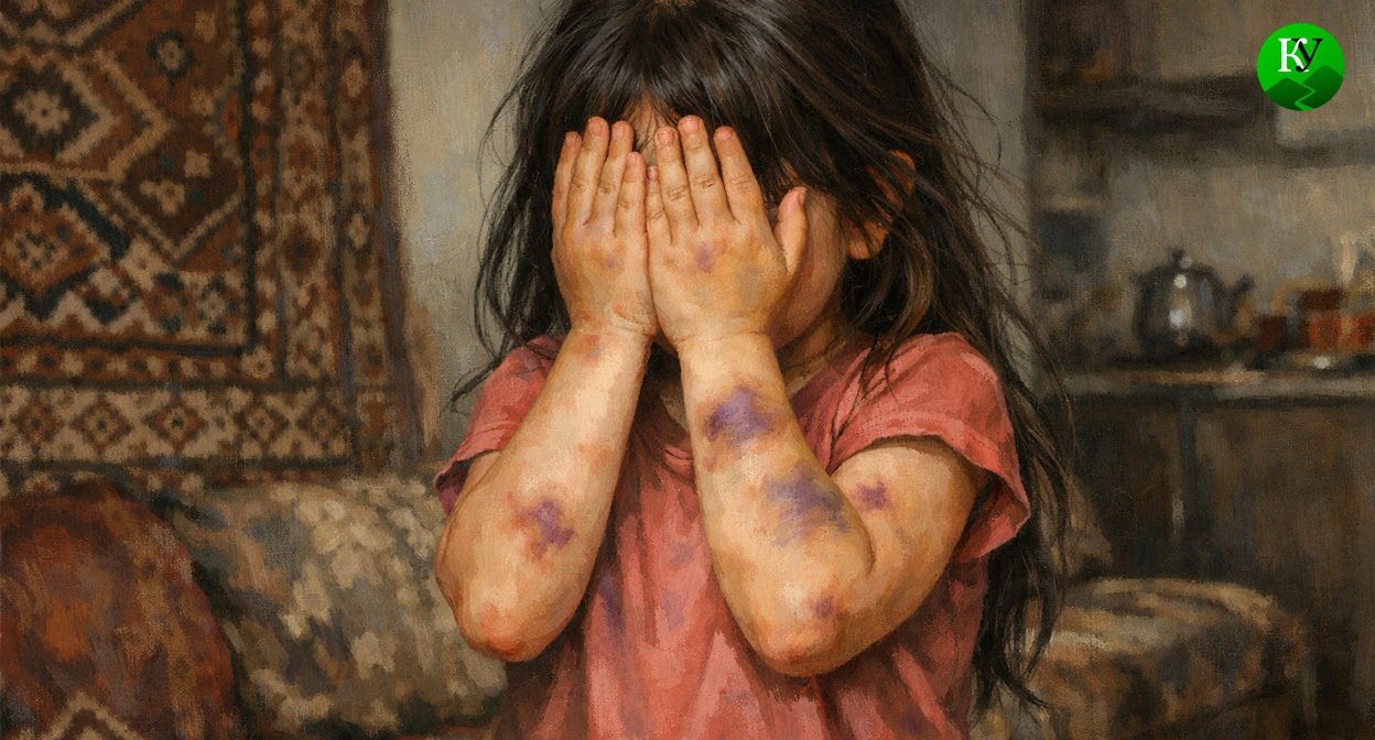 Девочка с синяками. Иллюстрация создана «Кавказским узлом» с помощью ИИ в программе Copilot Девочка с синяками. Иллюстрация создана «Кавказским узлом» с помощью ИИ в программе Copilot