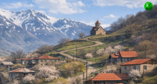 Деревня в Армении. Изображение создано "Кавказским узлом" при помощи ИИ в программе Copilot.