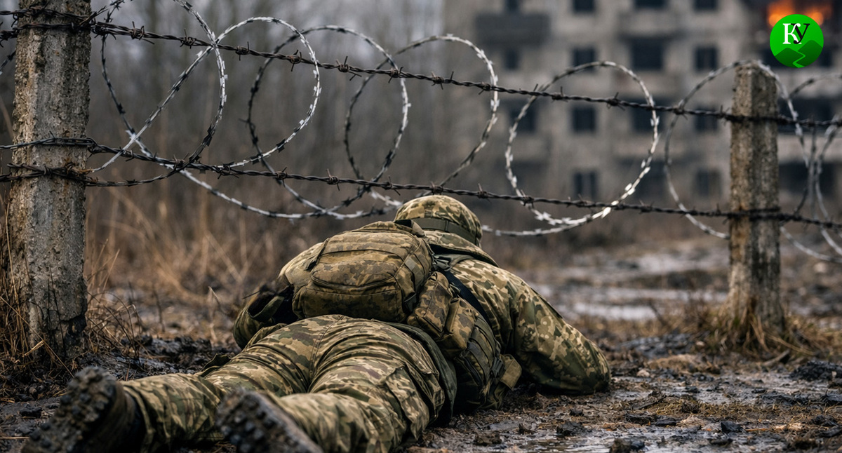 Военный на СВО. Иллюстрация создана «Кавказским узлом» с помощью ИИ в программе Copilot