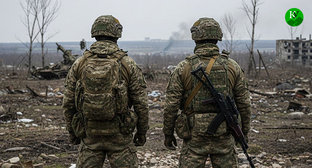 Военнослужащие. Иллюстрация создана "Кавказским узлом" при помощи ИИ в программе Copilot