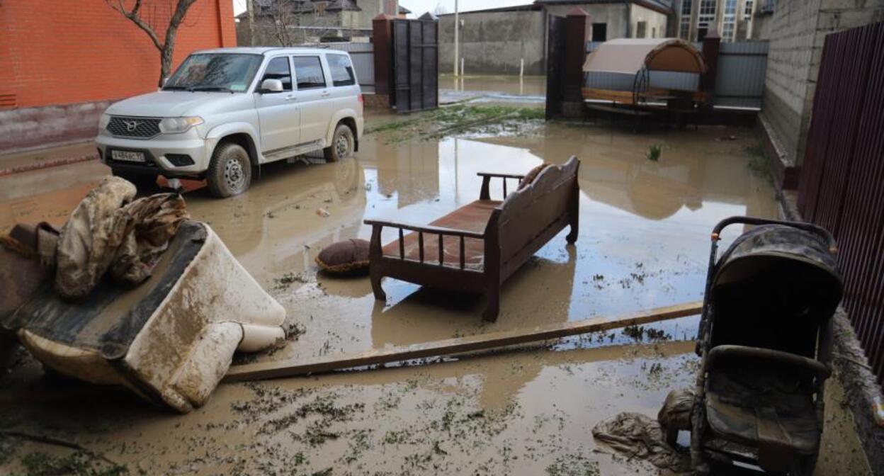 Последствия наводнения в Чечне. Фото: Грозный Информ https://www.grozny-inform.ru/