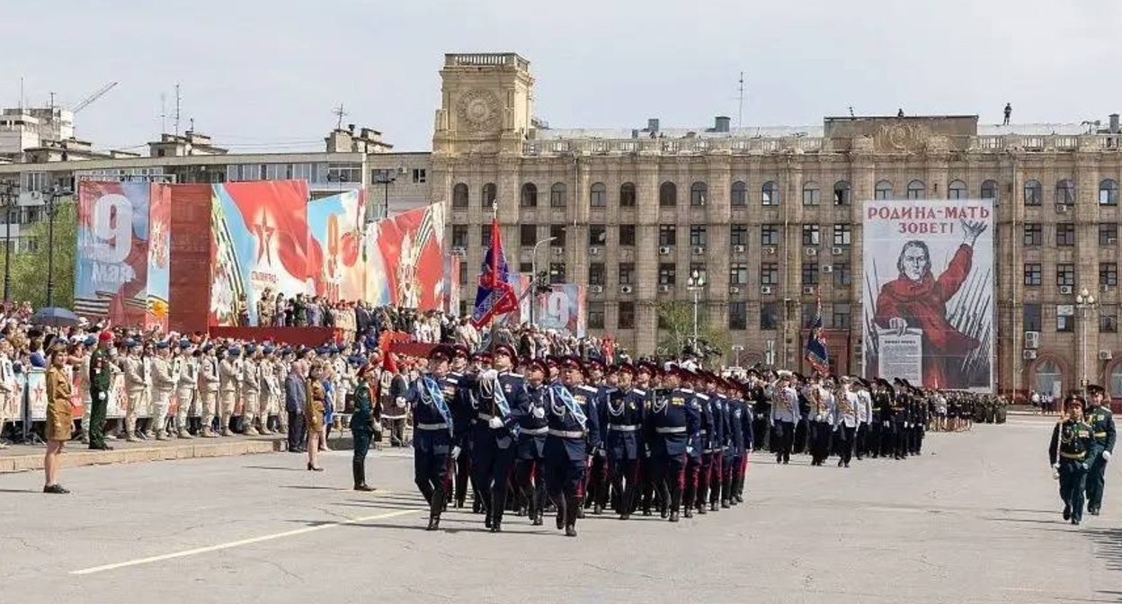 Парад в Волгограде. 9 мая 2026 года. Фото: администрация Волгоградской области https://t.me/rgn_34/