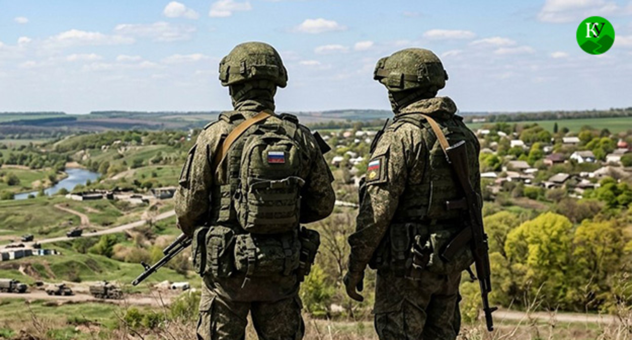 Военнослужащие. Иллюстрация создана "Кавказским узлом" при помощи ИИ в программе Copilot
