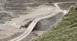 Стоп-кадр: "Размыв дороги в Чародинском районе, в результате которого села остались без транспортного сообщения". Фото: "Тут Дагестан" / Telegram-канал