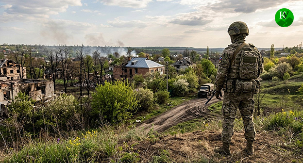 Военнослужащий. Иллюстрация создана "Кавказским узлом" при помощи ИИ в программе Copilot
