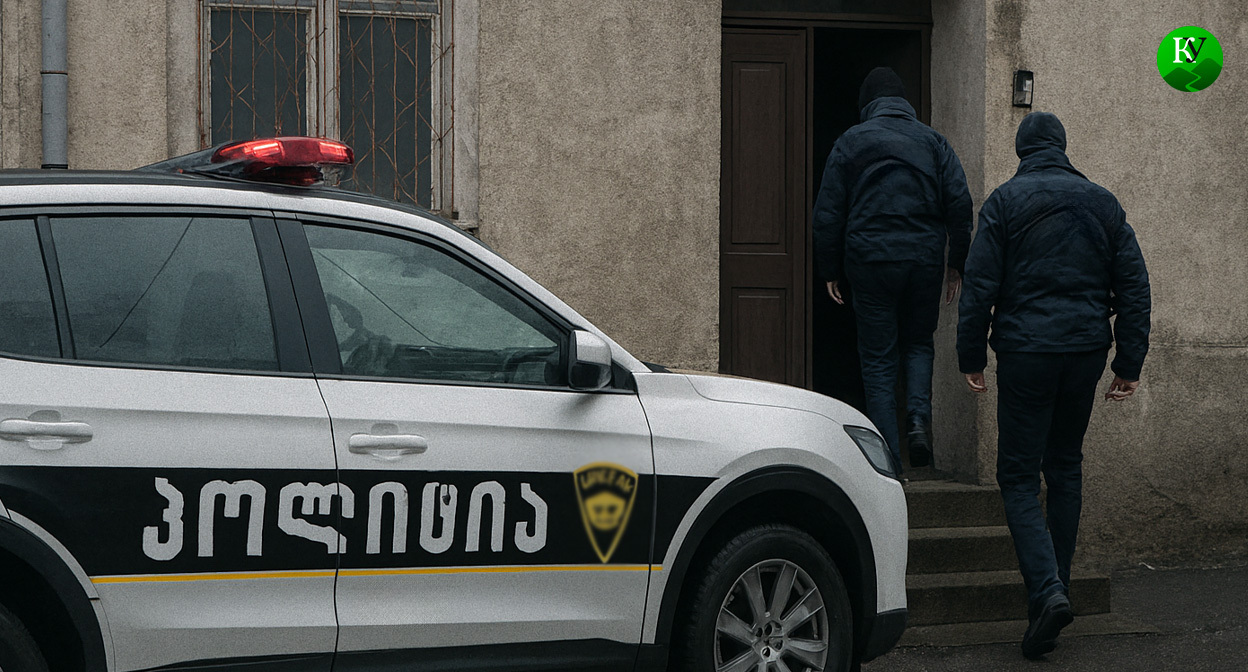 Полиция Грузии. Иллюстрация создана «Кавказским узлом» с помощью ИИ в программе Copilot