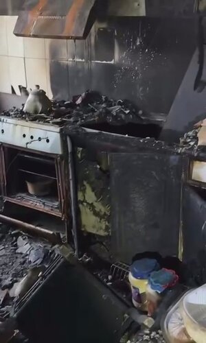 Последствия пожара в Нальчике. Кадр видео из телеграм-канала "Газета Юга" https://t.me/gazetayuga/13339 Последствия пожара в Нальчике. Кадр видео из телеграм-канала "Газета Юга" https://t.me/gazetayuga/13339