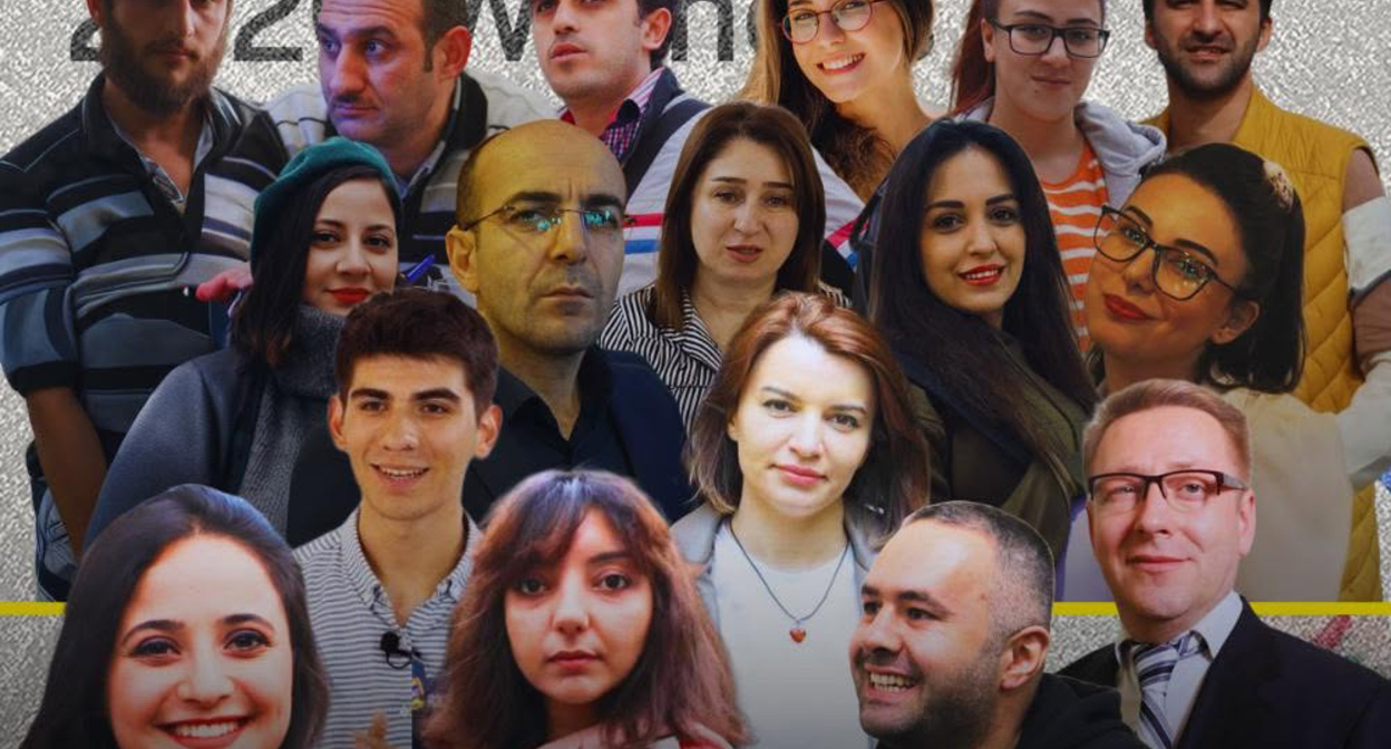Журналисты Abzas Media и Meydan TV. Скриншот публикации https://www.facebook.com/AbzasMedia (деятельность компании Meta (владеет Facebook, Instagram и WhatsApp) запрещена в России)