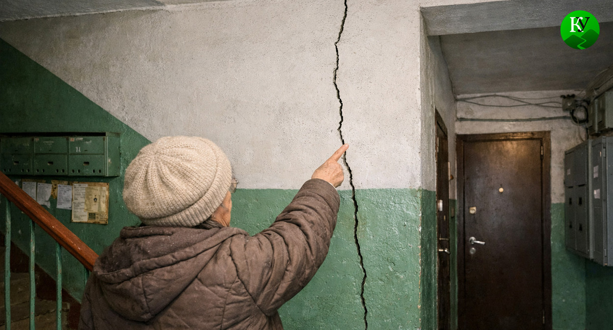 Трещина в стене. Иллюстрация создана «Кавказским узлом» с помощью ИИ в программе Copilot Трещина в стене. Иллюстрация создана «Кавказским узлом» с помощью ИИ в программе Copilot