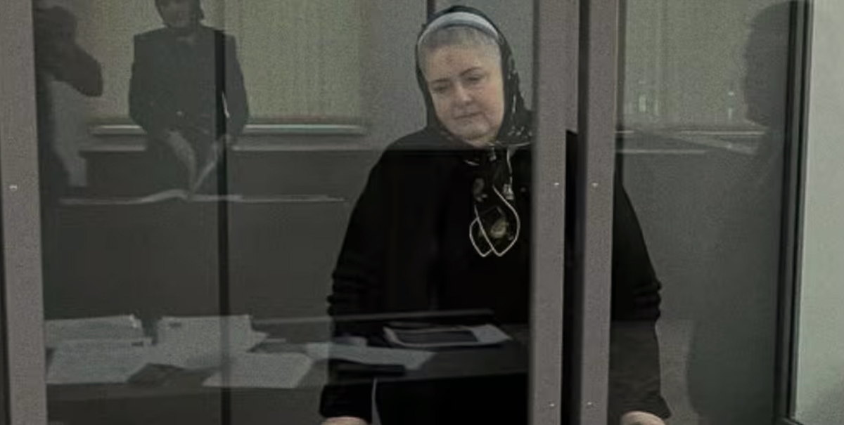 Зарема Мусаева в суде. Скриншот фото из Telegram-канала "Команды против пыток" (признана иноагентом) – https://t.me/no_torture/3573.