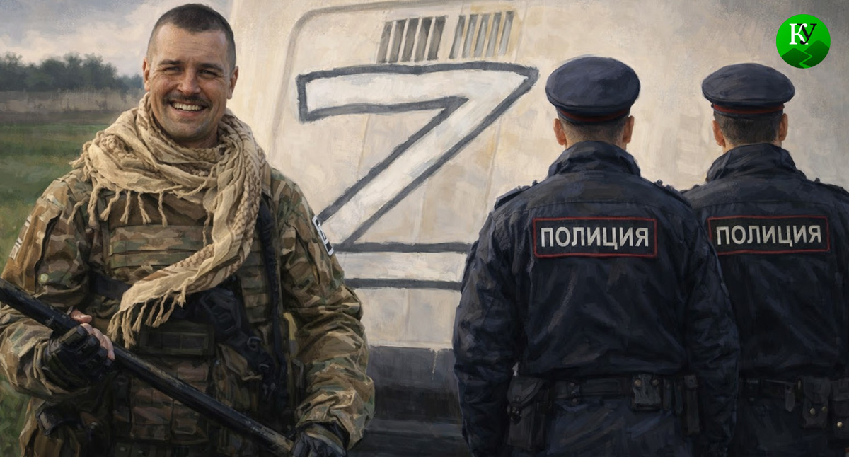Егор Гузенко и полиция. Иллюстрация создана «Кавказским узлом» с помощью ИИ в программе Copilot Егор Гузенко и полиция. Иллюстрация создана «Кавказским узлом» с помощью ИИ в программе Copilot