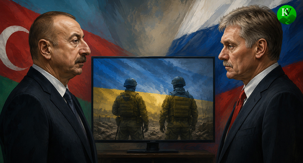 Алиев и Песков. Иллюстрация создана «Кавказским узлом» с помощью ИИ в программе Copilot Алиев и Песков. Иллюстрация создана «Кавказским узлом» с помощью ИИ в программе Copilot