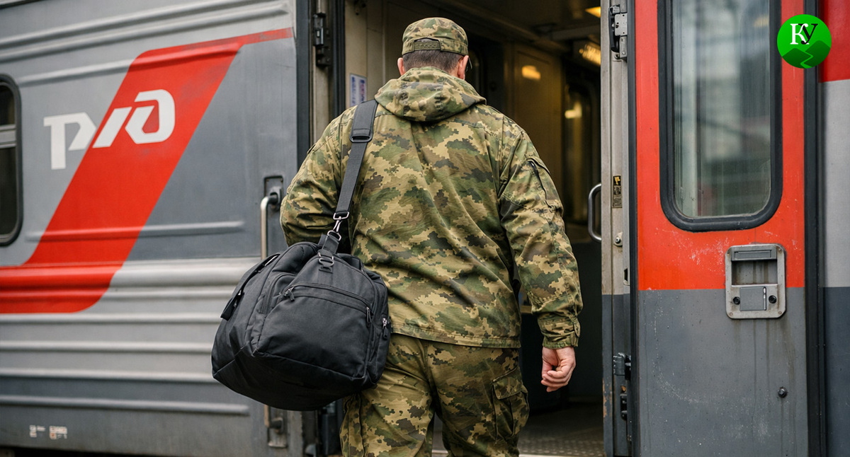 Военный у поезда. Иллюстрация создана «Кавказским узлом» с помощью ИИ в программе Copilot Военный у поезда. Иллюстрация создана «Кавказским узлом» с помощью ИИ в программе Copilot