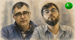 Анар Мамедли (слева) и Анар Абдулла. Иллюстрация создана "Кавказским узлом" при помощи ИИ в программе Copilot