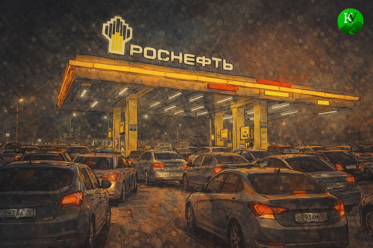 Ночная очередь на АЗС. Иллюстрация создана "Кавказским узлом" с помощью ИИ в программе Copilot Ночная очередь на АЗС. Иллюстрация создана "Кавказским узлом" с помощью ИИ в программе Copilot