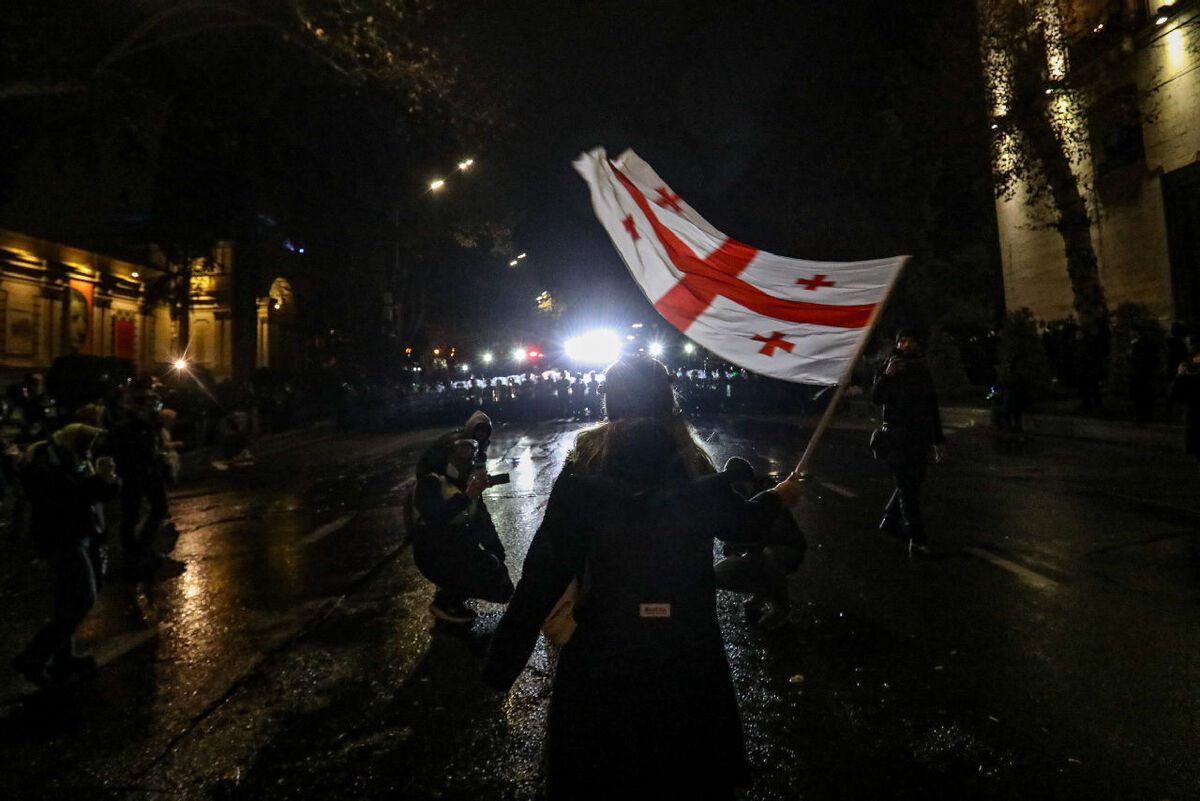 Акция протеста в Тбилиси. Фото "Кавказского узла". Акция протеста в Тбилиси. Фото "Кавказского узла".