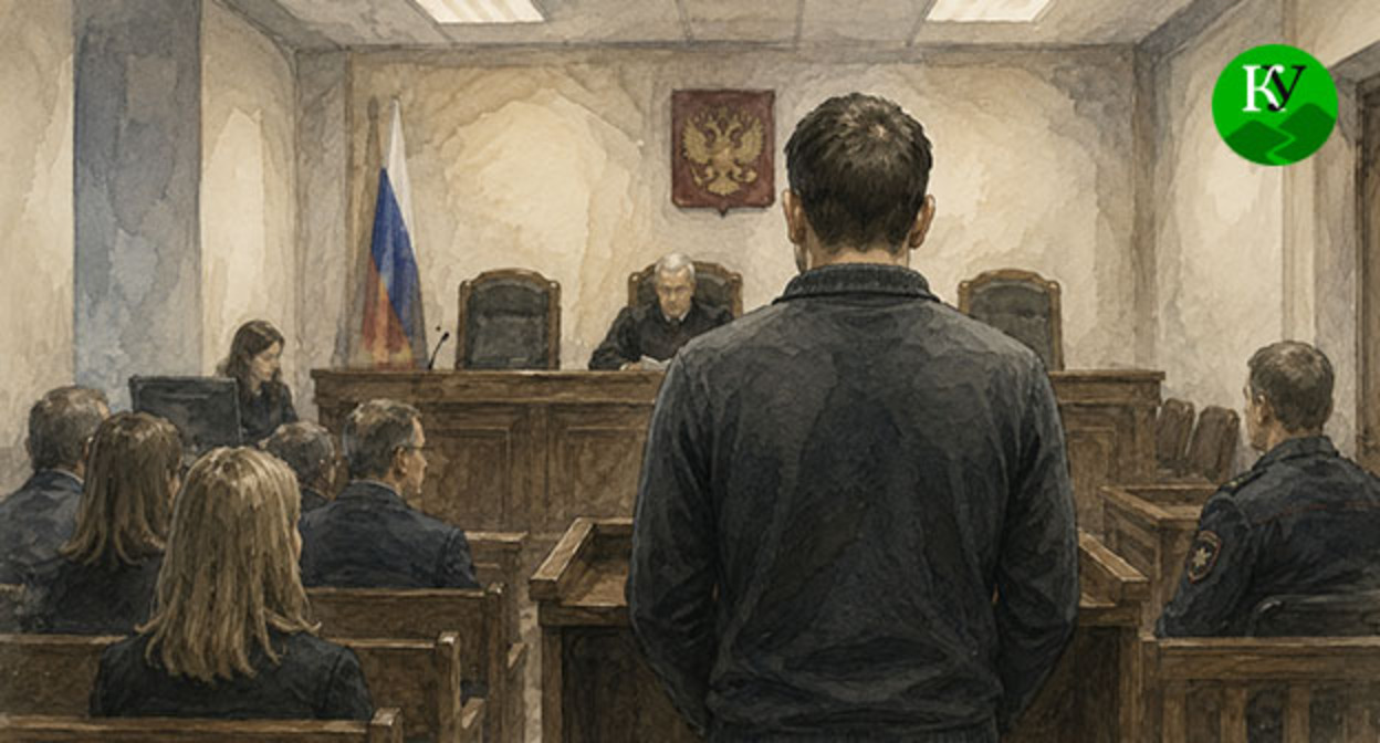 Мужчина в зале суда. Иллюстрация создана "Кавказским узлом" при помощи ИИ в программе Copilot Мужчина в зале суда. Иллюстрация создана "Кавказским узлом" при помощи ИИ в программе Copilot